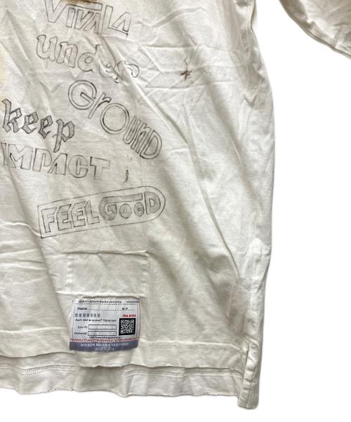 Maison MIHARA YASUHIRO（メゾン ミハラ ヤスヒロ）Maison MIHARA YASUHIRO (メゾン ミハラ ヤスヒロ) DISTRESSED L/S TEE ベージュ サイズ:46の古着・服飾アイテム