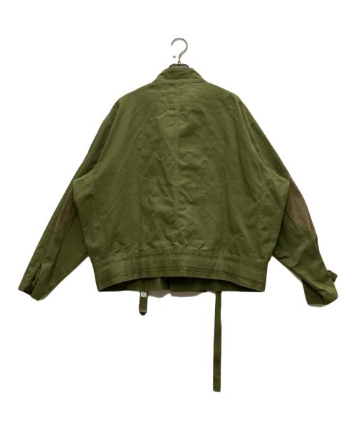 karaku（カラク）KARAKU (カラク) モーターサイクルジャケット グリーン サイズ:Lの古着・服飾アイテム