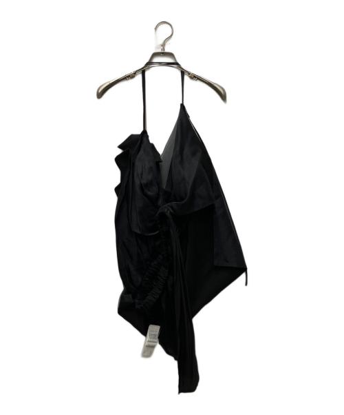 YOHJI YAMAMOTO（ヨウジヤマモト）YOHJI YAMAMOTO (ヨウジヤマモト) シルクデザインブラウス ブラック サイズ:1の古着・服飾アイテム