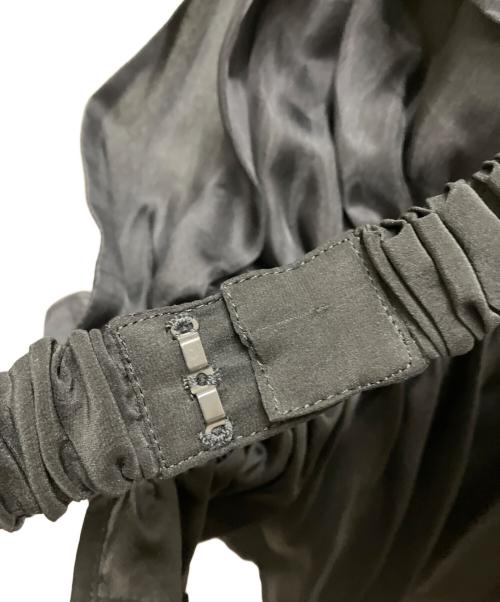 YOHJI YAMAMOTO（ヨウジヤマモト）YOHJI YAMAMOTO (ヨウジヤマモト) シルクデザインブラウス ブラック サイズ:1の古着・服飾アイテム