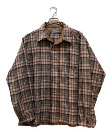 PENDLETON（ペンドルトン）の古着「70's チェックボードシャツ」｜ブラウン×ネイビー