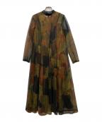 Ameri×STUDIOUSアメリ×ステュディオス）の古着「別注UND GYPSUM ART DRESS」｜オリーブ