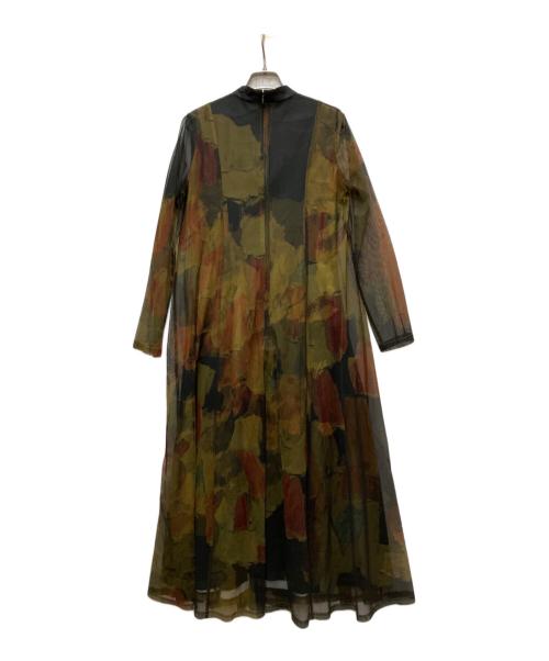 Ameri（アメリ）Ameri (アメリ) STUDIOUS (ステュディオス) 別注UND GYPSUM ART DRESS オリーブ サイズ:Sの古着・服飾アイテム