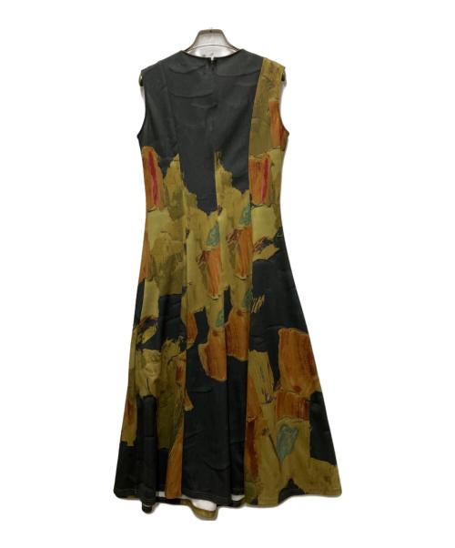 Ameri（アメリ）Ameri (アメリ) STUDIOUS (ステュディオス) 別注UND GYPSUM ART DRESS オリーブ サイズ:Sの古着・服飾アイテム