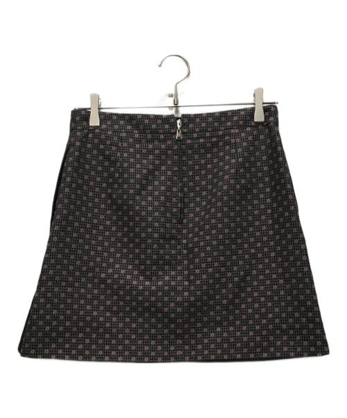 LOUIS VUITTON（ルイ ヴィトン）LOUIS VUITTON (ルイ ヴィトン) シルク混 千鳥柄ミニスカート グレー サイズ:36の古着・服飾アイテム