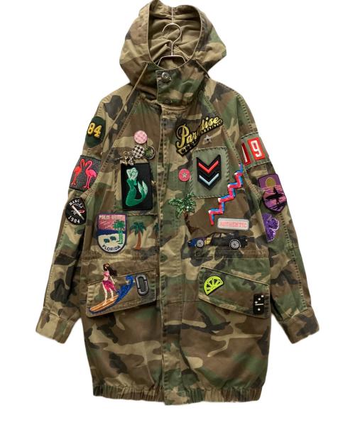 MARC JACOBS（マークジェイコブス）MARC JACOBS (マークジェイコブス) パッチ＆チャーム付 カモフラージュ柄 ミリタリージャケット マルチカラー サイズ:XSの古着・服飾アイテム