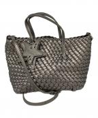 ECoDAYエコデイ）の古着「2way Woven Bag」｜シルバー