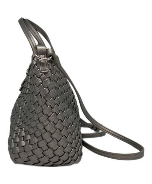 ECoDAY（エコデイ）ecoday (エコデイ) 2way Woven Bag シルバーの古着・服飾アイテム