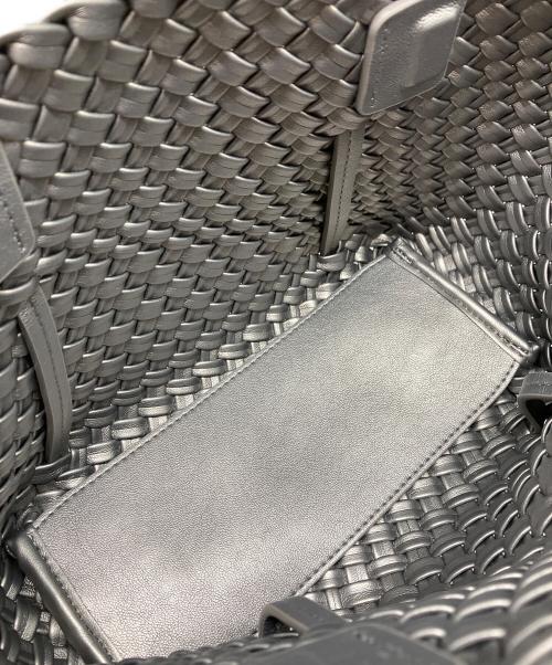 ECoDAY（エコデイ）ecoday (エコデイ) 2way Woven Bag シルバーの古着・服飾アイテム