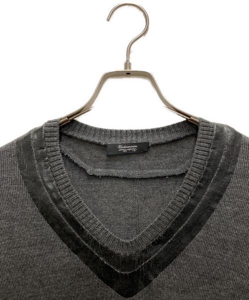 UNDERCOVERISM（アンダーカバーイズム）UNDERCOVERISM (アンダーカバーイズム) リフレクターニット グレー サイズ:3の古着・服飾アイテム