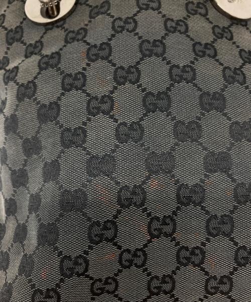 GUCCI（グッチ）GUCCI (グッチ) GGキャンバス トートバッグ ブラックの古着・服飾アイテム