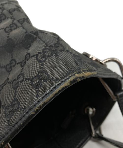 GUCCI（グッチ）GUCCI (グッチ) GGキャンバス トートバッグ ブラックの古着・服飾アイテム