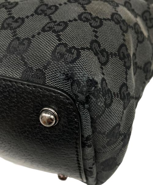 GUCCI（グッチ）GUCCI (グッチ) GGキャンバス トートバッグ ブラックの古着・服飾アイテム