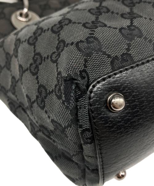 GUCCI（グッチ）GUCCI (グッチ) GGキャンバス トートバッグ ブラックの古着・服飾アイテム