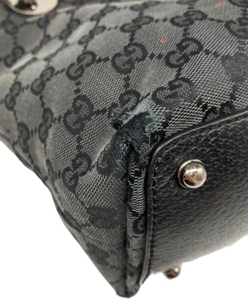 GUCCI（グッチ）GUCCI (グッチ) GGキャンバス トートバッグ ブラックの古着・服飾アイテム