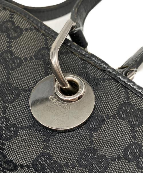 GUCCI（グッチ）GUCCI (グッチ) GGキャンバス トートバッグ ブラックの古着・服飾アイテム