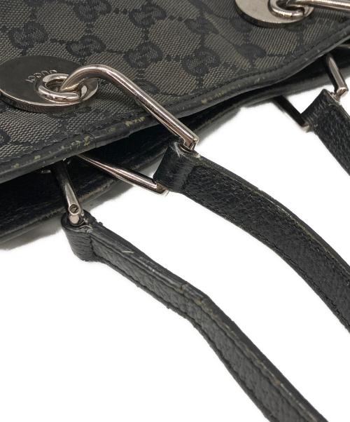 GUCCI（グッチ）GUCCI (グッチ) GGキャンバス トートバッグ ブラックの古着・服飾アイテム