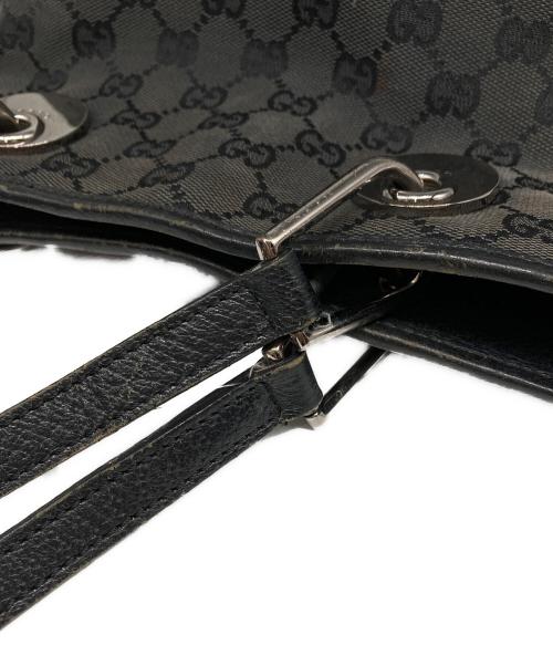 GUCCI（グッチ）GUCCI (グッチ) GGキャンバス トートバッグ ブラックの古着・服飾アイテム