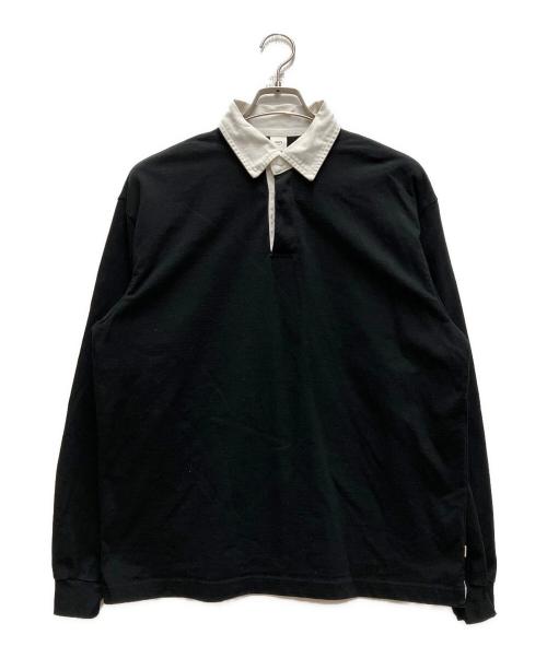 OVY（オヴィー）OVY (オヴィー) Heavy Cotton Classic Rugger Shirt ブラック サイズ:Mの古着・服飾アイテム