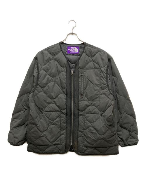 THE NORTHFACE PURPLELABEL（ザ・ノースフェイス パープルレーベル）THE NORTHFACE PURPLELABEL (ザ・ノースフェイス パープルレーベル) Field Down Cardigan グレー サイズ:XLの古着・服飾アイテム