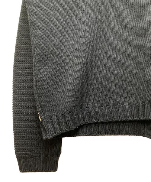 EMPORIO ARMANI（エンポリオ アルマーニ）EMPORIO ARMANI (エンポリオ アルマーニ) 90s～00s レザーニット切替ジャケット ブラック サイズ:Sの古着・服飾アイテム