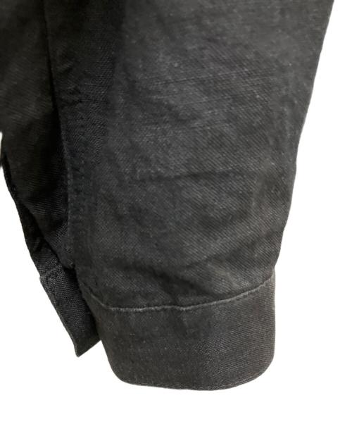 SLOW&CO（スロウアンドコー）SLOW&CO (スロウアンドコー) リネントラッカージャケット ブラック サイズ:3の古着・服飾アイテム