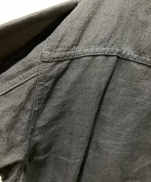 SLOW&CO（スロウアンドコー）SLOW&CO (スロウアンドコー) リネントラッカージャケット ブラック サイズ:3の古着・服飾アイテム