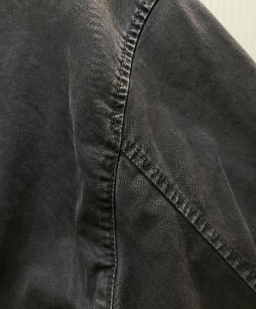 STONE ISLAND（ストーンアイランド）STONE ISLAND (ストーンアイランド) OLD Treatment Organic Cotton Overshirt ブラック サイズ:Mの古着・服飾アイテム