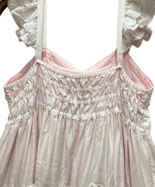 Angelic Pretty（アンジェリックプリティー）Angelic Pretty (アンジェリックプリティー) キャミティアードワンピース ホワイト サイズ:FREEの古着・服飾アイテム