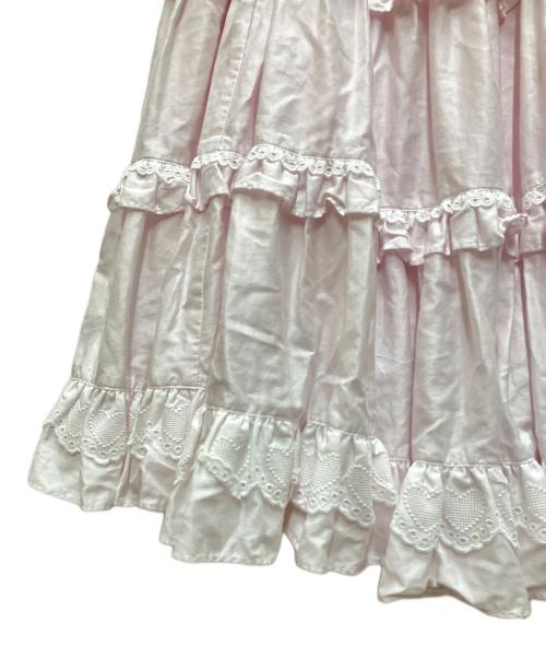 Angelic Pretty（アンジェリックプリティー）Angelic Pretty (アンジェリックプリティー) キャミティアードワンピース ホワイト サイズ:FREEの古着・服飾アイテム