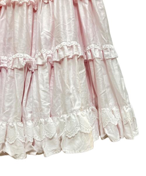 Angelic Pretty（アンジェリックプリティー）Angelic Pretty (アンジェリックプリティー) キャミティアードワンピース ホワイト サイズ:FREEの古着・服飾アイテム