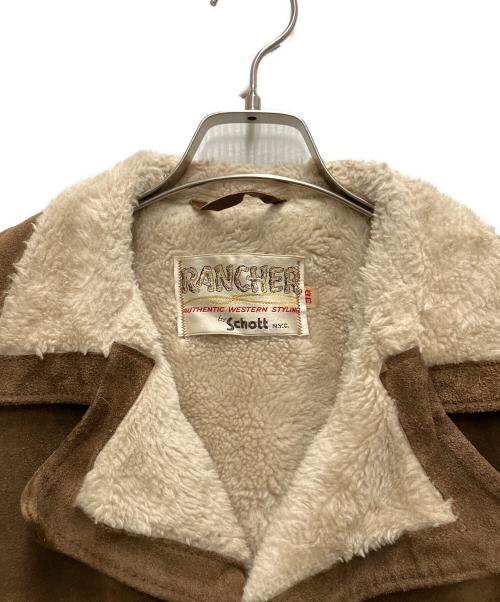 Schott（ショット）Schott (ショット) 70's~80's スエードボアジャケット ブラウン サイズ:38の古着・服飾アイテム
