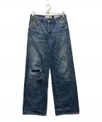 OUR LEGACYアワーレガシー）の古着「VAST CUT Vintage Rubber Repair Denim」｜インディゴ