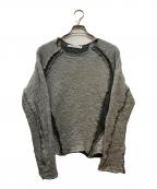 NVRFRGTネヴァーフォーゲット）の古着「PANELED LONG SLEEVE T SHIRT」｜グレー