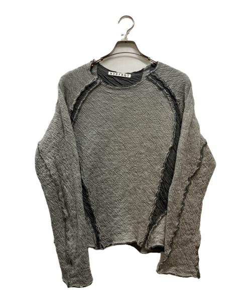 NVRFRGT（ネヴァーフォーゲット）NVRFRGT (ネヴァーフォーゲット) PANELED LONG SLEEVE T SHIRT グレー サイズ:2の古着・服飾アイテム