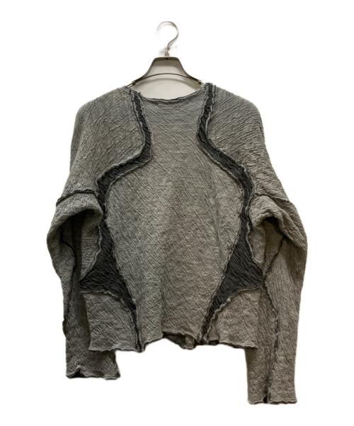 NVRFRGT（ネヴァーフォーゲット）NVRFRGT (ネヴァーフォーゲット) PANELED LONG SLEEVE T SHIRT グレー サイズ:2の古着・服飾アイテム