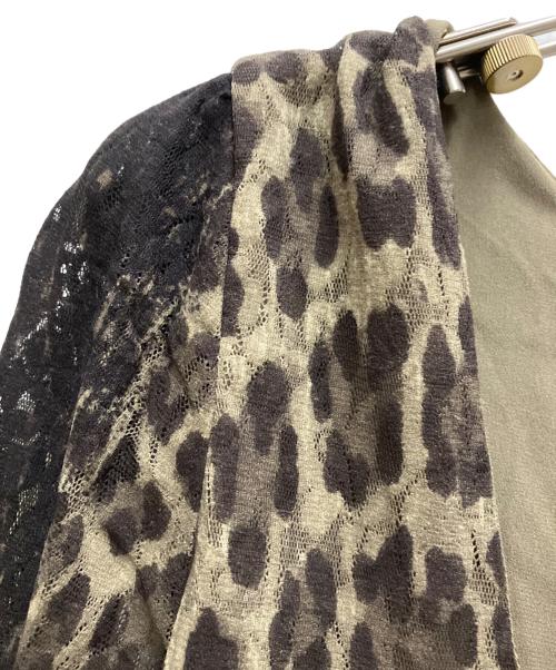 VERSACE（ヴェルサーチ）VERSACE (ヴェルサーチ) ヒョウ柄ワンピース グレー サイズ:38の古着・服飾アイテム