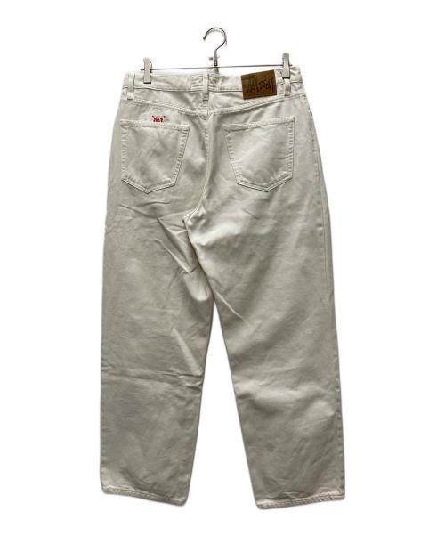 stussy（ステューシー）stussy (ステューシー) Washed Canvas Big OL デニムパンツ ベージュ サイズ:W30の古着・服飾アイテム