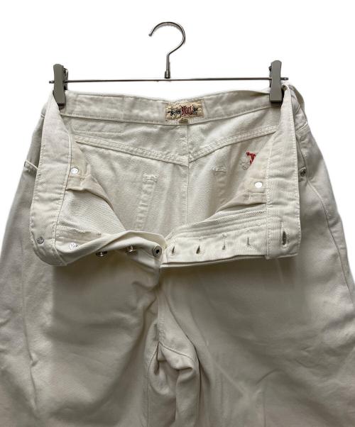 stussy（ステューシー）stussy (ステューシー) Washed Canvas Big OL デニムパンツ ベージュ サイズ:W30の古着・服飾アイテム