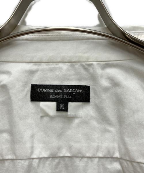 COMME des GARCONS HOMME PLUS（コムデギャルソンオムプリュス）COMME des GARCONS HOMME PLUS (コムデギャルソンオムプリュス) デザインシャツ ホワイト サイズ:Mの古着・服飾アイテム