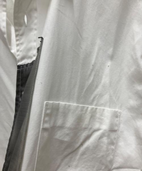 COMME des GARCONS HOMME PLUS（コムデギャルソンオムプリュス）COMME des GARCONS HOMME PLUS (コムデギャルソンオムプリュス) デザインシャツ ホワイト サイズ:Mの古着・服飾アイテム