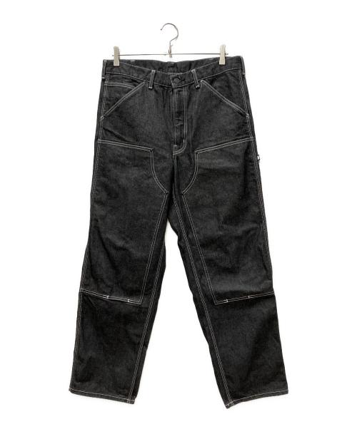 Hysteric Glamour（ヒステリックグラマー）Hysteric Glamour (ヒステリックグラマー) ダブルニーデニムパンツ ブラック サイズ:Mの古着・服飾アイテム