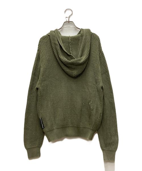 BoTT（ボット）BoTT (ボット) Knit Zip Hoodie グリーン サイズ:Lの古着・服飾アイテム