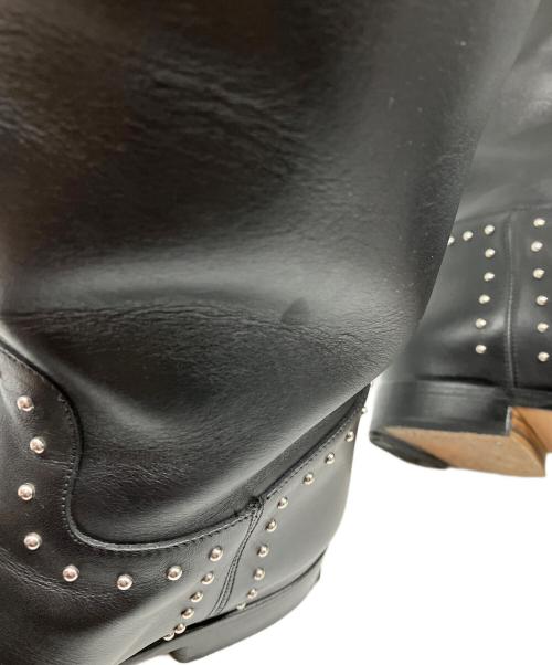 HERMES（エルメス）HERMES (エルメス) ジャンピングスタッズブーツ ブラック サイズ:36の古着・服飾アイテム