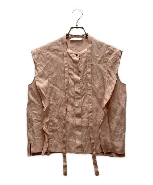 ebure（エブール）EBURE (エブール) 26SS ボタニカルリネンブラウス ピンク サイズ:38の古着・服飾アイテム