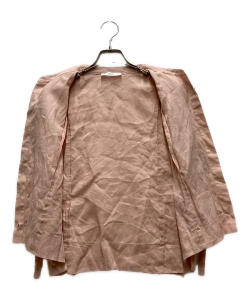 ebure（エブール）EBURE (エブール) 26SS ボタニカルリネンブラウス ピンク サイズ:38の古着・服飾アイテム