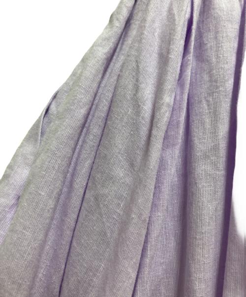 ebure（エブール）EBURE (エブール) リネンコットンツイル フレアスカート パープル サイズ:36の古着・服飾アイテム