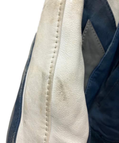 Polaris（ポラリス）POLARIS (ポラリス) レザーレーシングジャケット ネイビー サイズ:Sの古着・服飾アイテム