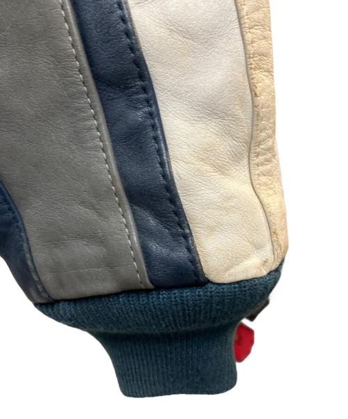 Polaris（ポラリス）POLARIS (ポラリス) レザーレーシングジャケット ネイビー サイズ:Sの古着・服飾アイテム