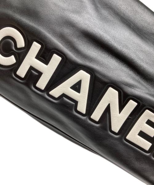 CHANEL（シャネル）CHANEL (シャネル) カメリアロゴトートバッグ ブラックの古着・服飾アイテム
